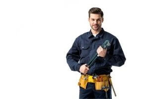 a plumber ready to help