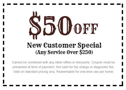 New customer special (Any Service Over $250)